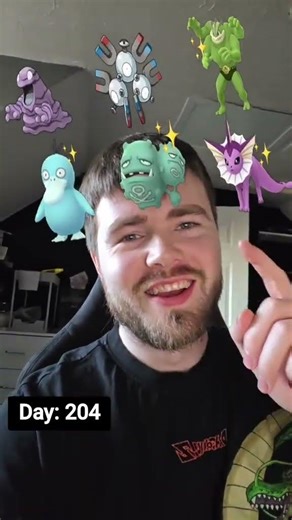 Day of 204 trying to get all shiny Pokémon