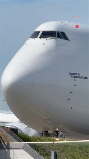 BOEING 747 ATLAS AIR MIAMI TO AMSTERDAM LANDED SCHIPHOL AIRPORT N864GT #aviation #airplanes #viral