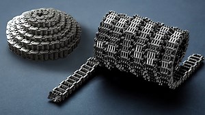 The Damascus technique behind a chain-made blade