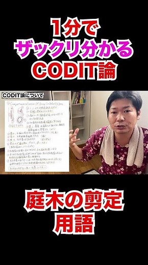 [Understand in just 1 minute] Talk about CODIT theory [Glossary of terms for pruning garden trees...