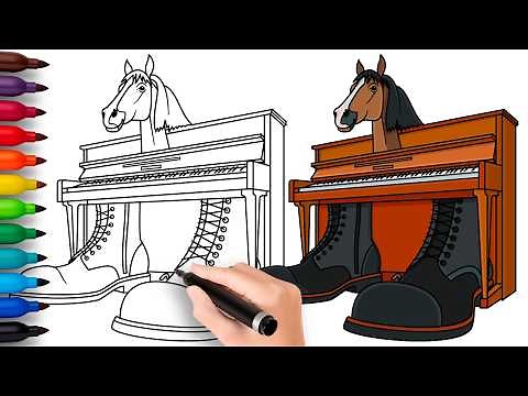 HOW TO DRAW ECCO CAVALLO VIRTUOSO | Italian Brainrot Animals - Easy Step by Step Drawing