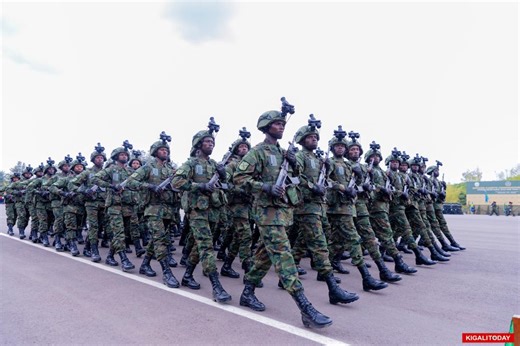 VIDEO - Colourful military parade by Rwanda Defence Force, 1029 Officer Cadets Pass Out #Rwanda