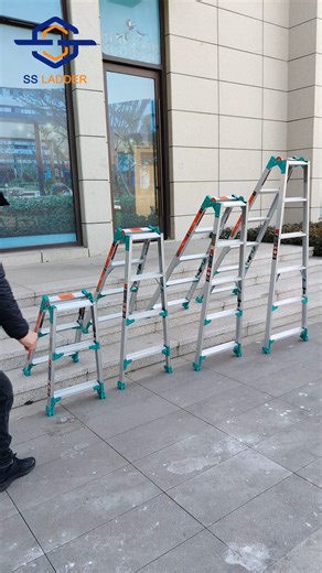 Shangshuo Ladder on Instagram: "One ladder. Multiple solutions. Our aluminum multi-function ladder adapts to different jobs with ease. 🔹 Foldable & telescopic design 🔹 Easy storage & transport 🔹 Stable structure for daily use 🔹 Ideal for home & industrial projects 📦 MOQ 50 pcs | Factory supply 📲 WhatsApp: +86 18114142709 ShangShuo Ladder #LadderSupplier #AluminumLadderFactory #ConstructionTools #IndustrialLadder #WholesaleSupplier"