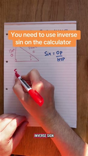 Don’t forget you need inverse sin! #maths #trigonometry