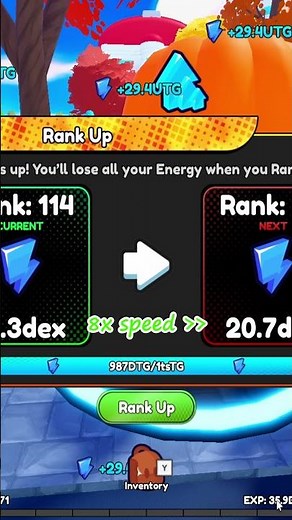 ✨Reaching Rank 115 in Anime Eternal🍀 | #animeeternal #roblox #update #games