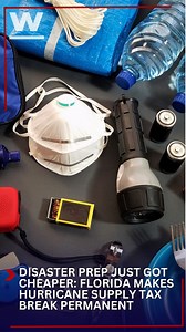 23K views · 334 reactions |  Big news for Florida families! Starting Aug. 1, stocking up for hurricane season won’t come with a tax bill. Lawmakers have made the Disaster Preparedness Sales Tax Holiday permanent. That means year-round savings on batteries, gas cans, tarps, insect repellent, and more. 遼磌️ Full list + prep guide available at winknews.com #HurricaneSeason #FloridaSavings #DisasterPrep #WINKNews | WINK News | Facebook