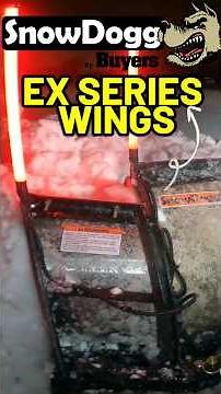 Snow Dogg Ex Series Wings In Action #snowplow #wings #plowing #snowplowing