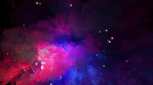 simulation of an explosion in space and the birth of a galactic nebula