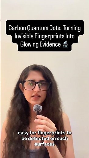 Can carbon dots reveal fingerprints better than traditional powders? 🔍✨