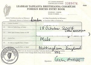 Foreign Births Register - Alchetron, the free social encyclopedia