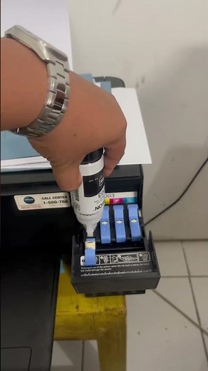 Tutorial mengisi tinta printer epson 003