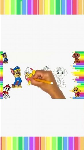 Desenhando e Colorindo a Patrulha Canina | Arte Kids #drawing #art #colorindo #pinturatiza #desenho