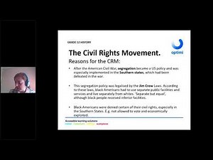Grade 12 History Civil Rights Movement Die Burgerregtebeweging