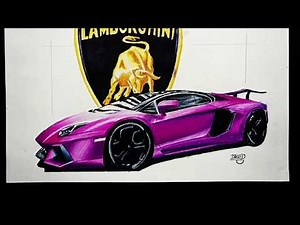 Autos zeichnen : Lamborghini