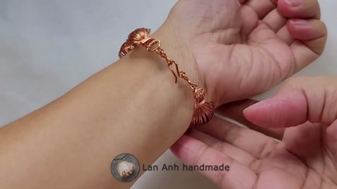 Bracelet design making at home | Simple wire jewelry to make