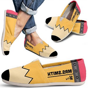 208 reactions · 140 shares | ✏ BACK TO SCHOOL SALE! ✏ ❤ Introducing Custom Teacher Shoes!  Submit your name, and we'll print it onto these super cute and comfy shoes.  All for the love of our amazing teachers!  Grab yours now! https://www.groovebags.com/pages/groove-bags-teaching | Groove Bags | Facebook