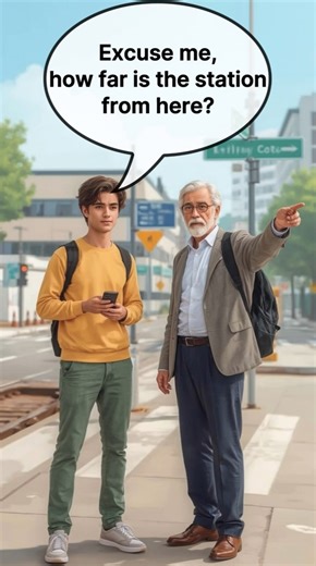 How Far Is the Station? 🚉 | Easy English Conversation for Directions (B1 Level)