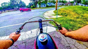 *Tuned in* ''Board Rat" 66cc 2-stroke board track racer low rider motorized bicycle ride