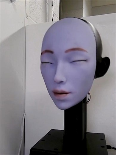 LIP-SYNCING ROBOT 🎤 Columbia University engineers have built a robotic face that can learn to move its lips in sync with speech and singing by watching itself in a mirror and then observing humans in online videos, aiming to make humanoid robots appear less