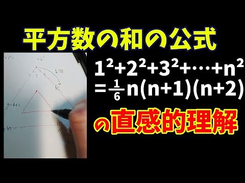 平方数(二乗)の和の公式の直感的理解