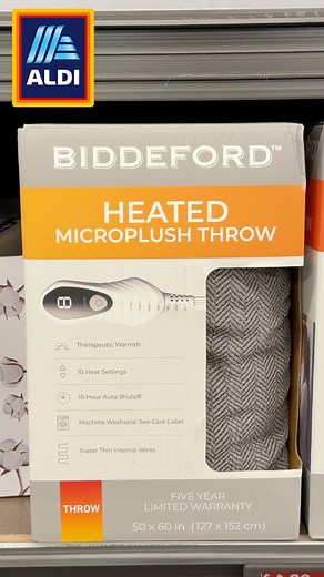 ALDI Brought Back This Heated Blanket! 🔥 #aldi #aldifinds #shopping #deals #holidayshopping | The Deal Guy