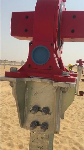 Solar panels Tracker installation