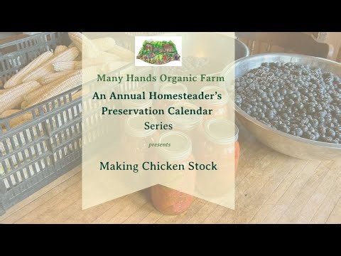 Making Chicken Stock : An Annual Homesteaders Preservation Calendar Series