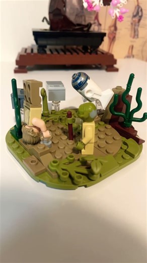 Luke training on Dagobah moc #lego #starwars