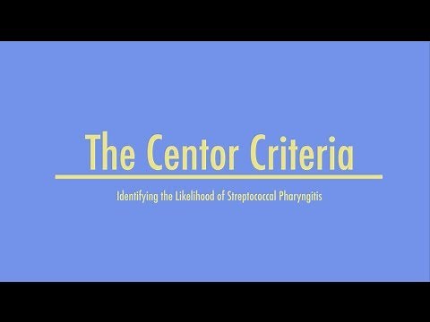 Centor Criteria for Strep Pharyngitis - MEDZCOOL