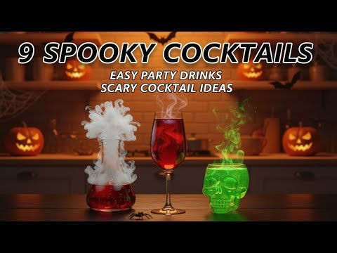 🎃 9 Spooky Halloween Cocktails 👻 | Easy Party Drinks & Scary Cocktail Ideas 🩸✨