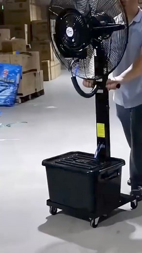 3-Speeds Pedestal Standing Fan Oscillating Misting Fan 26" Outdoor Cooling Fans With Misters For Backyards Patios Home Office #homedecorums #decorums #mistfan #mistingfan #mist #misters #fanwithmisters #patio #patiofan #backyardfan #fans | Home Decorums