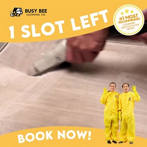 Hurry ‼️ There’s ONE (1) SLOT LEFT for the most recommended deep cleaning service tomorrow! 🌻🐝 | Busy Bee Cleaning Co.