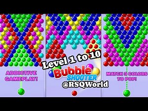 Bubble Shooter - Challenge Pop Game Level 1 to 10 Complete gameplay walkthrough