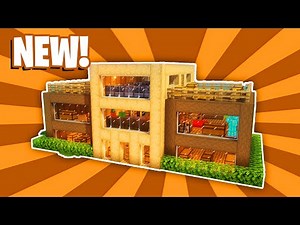 Minecraft House Tutorial : (#8) Large Wooden Surival House (How to Build)