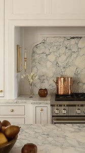 We took a chance with a bolder marble for the kitchen (a Cadiaa Bluette) and I love how it turned out. The blue and green hints add such a cool vibe that makes this kitchen feel extra special. Designers: @maddiekienedesigns @mariannembrown Stylist: @anndesan Builder: @grovehomesutah Architect: @clayton_vance_architecture | W Design Collective