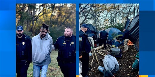 Man arrested after active meth lab found behind Dandridge store, police chief says