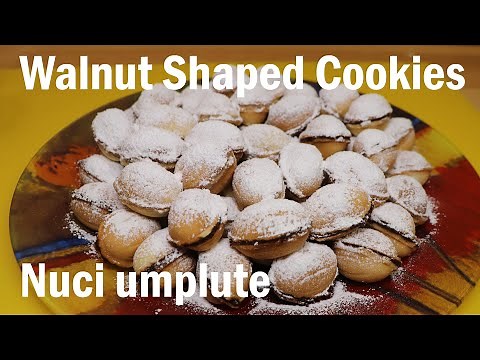 Nuci umplute cu ciocolata | Walnut Shaped Cookies | Oreshki