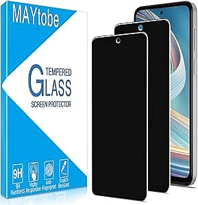 MAYtobe [2 Pack Privacy Screen Protector For Moto G 5G 2023 Tempered Glass, 9H Hardness, Anti Scratch, Bubble Free, Easy to Install