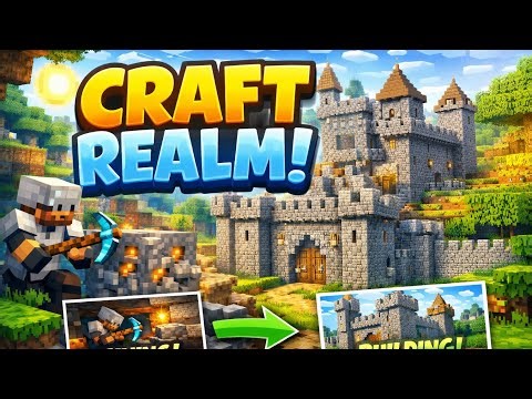 🔥 Exploring a NEW Minecraft Server - CRAFT REALM! 🔥| FT:‪@mechiku9477‬