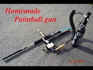 Homemade semi-automatic paintball gun 半自动气枪
