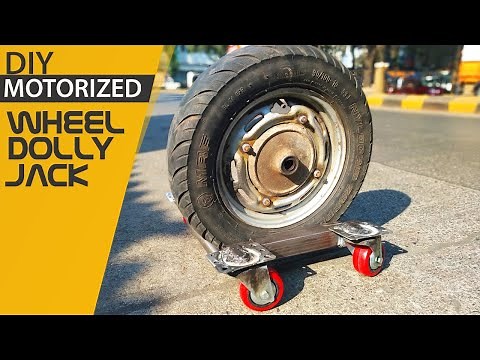DIY Motorized Wheel Dolly Jack For Bike & Scooter | Mechanical Project