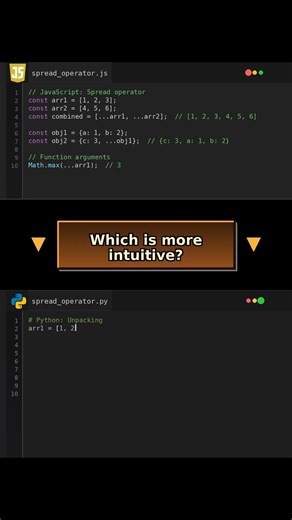 Spread Operator vs Unpacking: Array - List Manipulation Magic #pythontricks