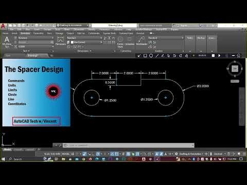 The Spacer Design tutorial in AutoCAD for beginners