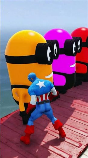 GTA 5 Epic Water Ragdolls Spiderman Jump/Fails Ep 51 #shorts​