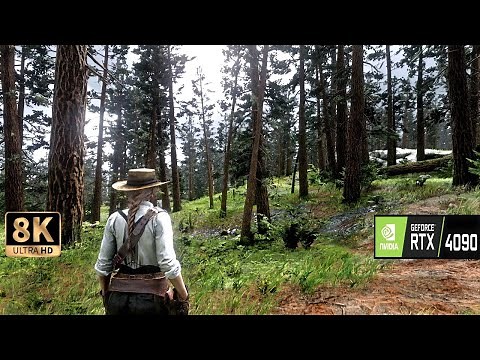 [8K60] Red Dead Redemption 2 Ultra Realistic Graphics Mod Tour on RTX 4090