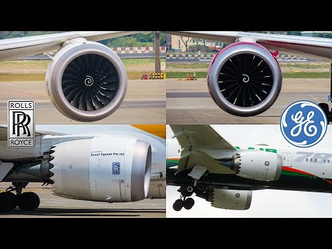 787 Series Engines Battle!! Trent 1000 VS. GEnx-1B, Landing & Takeoff Sound Comparison