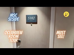 MSC Seaside 5102 cabin room tour: Exploring the MSC Seaside Oceanview Cabin!