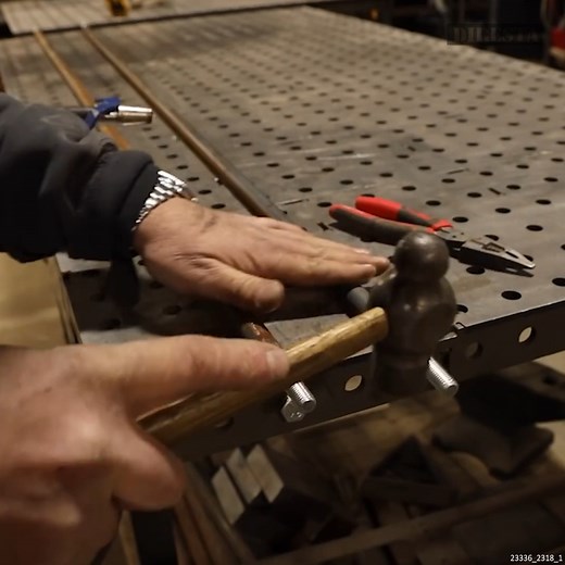 Watch me create a vintage workbench shop table for my new barn! For this workbench shop table, the hardwood maple planks I had stored in my container for several years. The workbench shop table legs were purchased at the flea market a few years back, and these two emmert pattern makers vises are new acquisitions and the impetus for this project build – Enjoy! | Jimmy Diresta