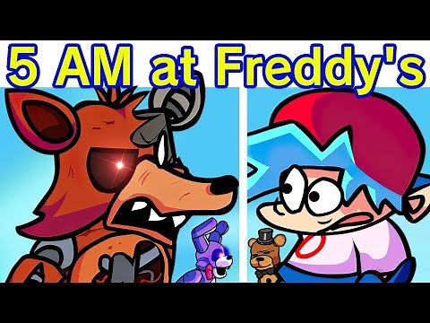 Friday Night Funkin' VS 5 AM at Freddy's The Prequel (FNF Mod) (Five Nights at Freddy's/FNAF)