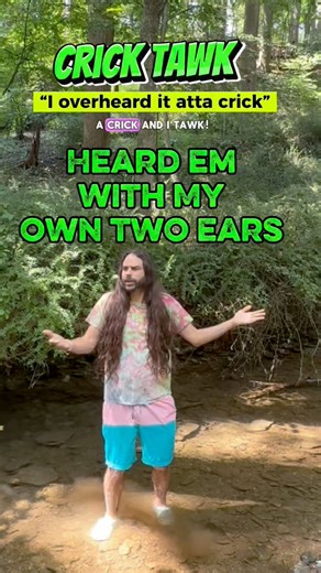 Crick Tawk is a show where I go to a crick (delco-ism for “creek”) and I tawk (delco-ism for “talk”) #delco #creek | Mike Nappi